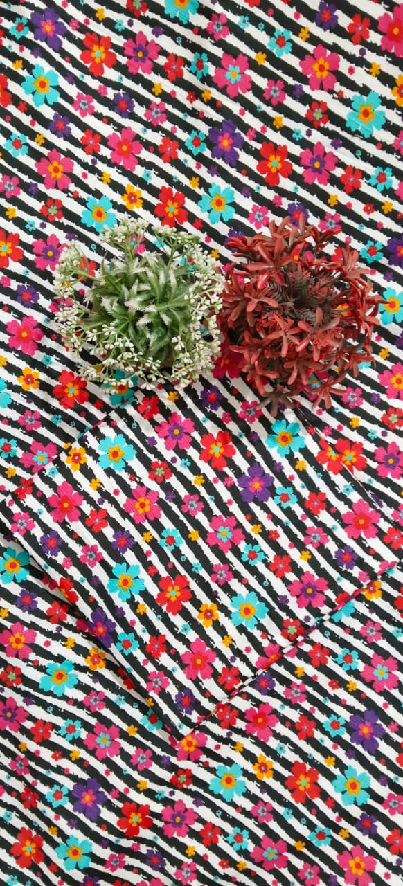 FLORAL PRINTED 2PC D-5