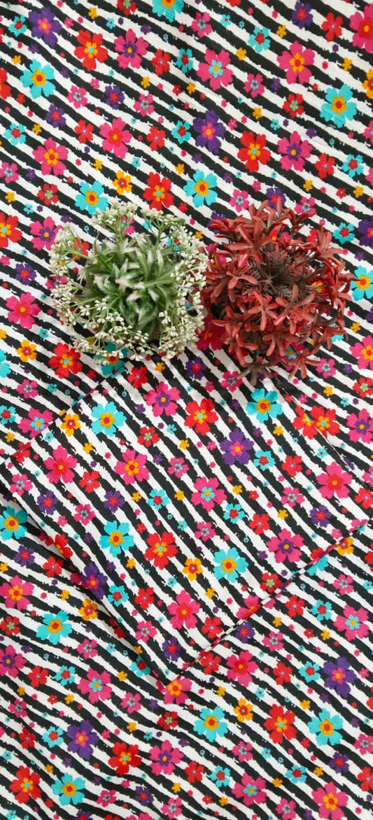 FLORAL PRINTED 2PC D-5